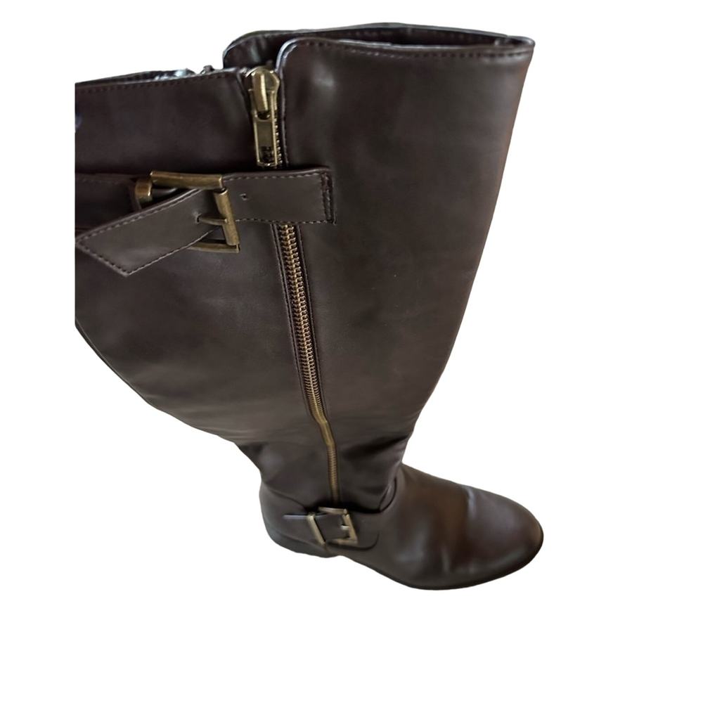 Miatoo size 7 knee high brown riding  boots EUC